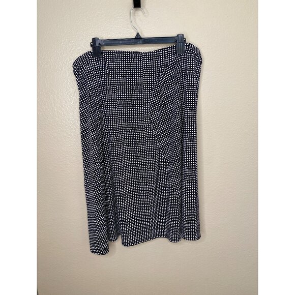 Jacyln Smith Womens Black/White Checkered Skirt Polyester/Spandex XXL Midi - Picture 5 of 7